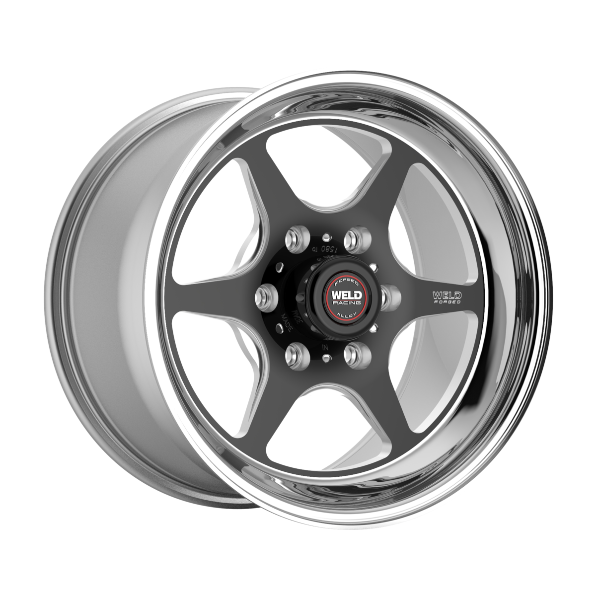 WELD Racing S79 Hd 17X10 +18 Black Center - Polished Shell