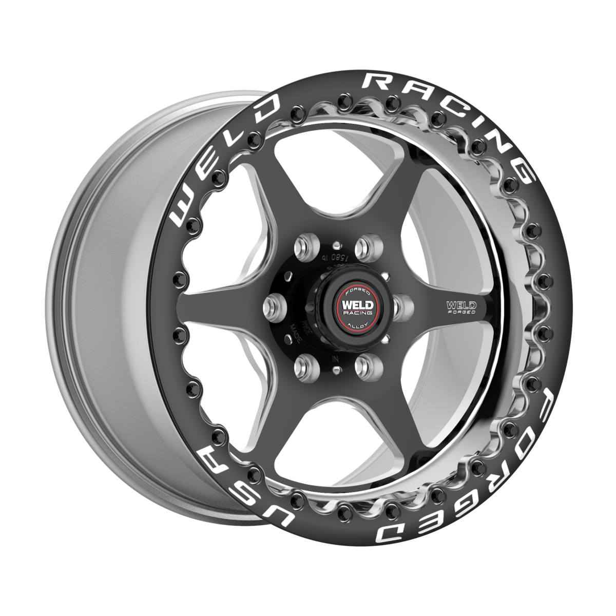 WELD Racing S79 Hd Beadlock 17X9.5 +11 Black Center - Polished Shell