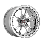 WELD Racing S70 Beadlock 17X11 -5 Polished Center - Polished Shell