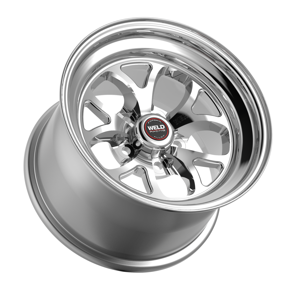 WELD Racing S76 15X4 +0 Polished Center - Polished Shell
