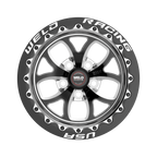 WELD Racing S76 Beadlock 15X8 +25 Black Center - Polished Shell