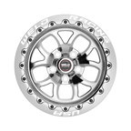 WELD Racing S76 Beadlock 15X11 +13 Polished Center - Polished Shell