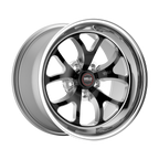 WELD Racing S76 17X10 +46 Black Center - Polished Shell