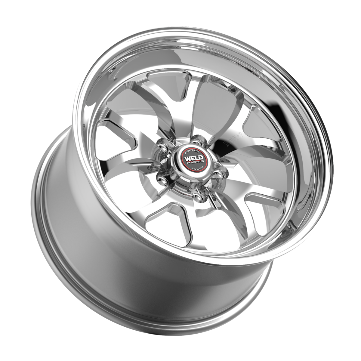 WELD Racing S76 17X7 +5 Polished Center - Polished Shell
