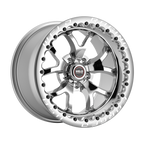 WELD Racing S76 Beadlock 17X10 +43 Polished Center - Polished Shell