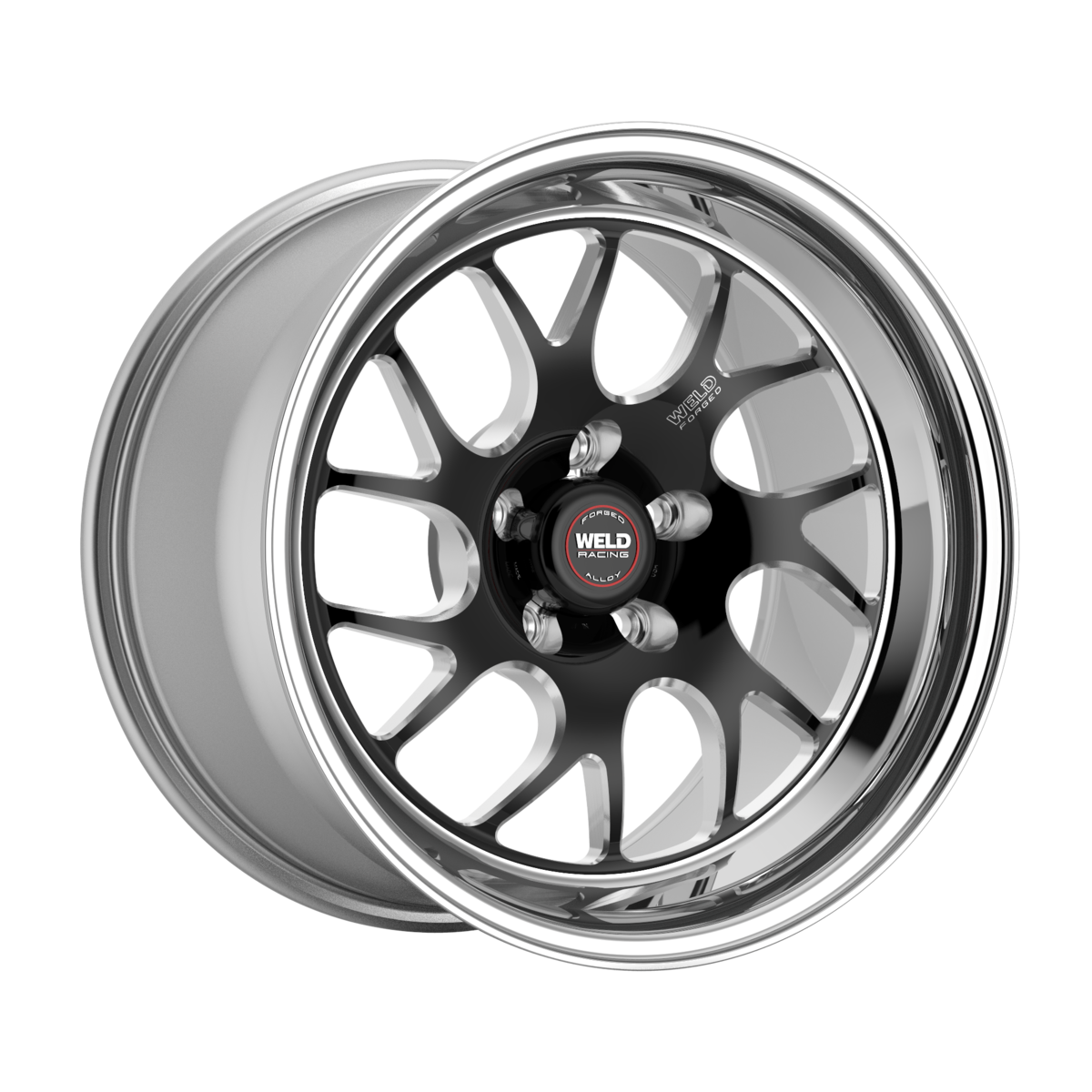 WELD Racing S78 18X5 -23 Black Center - Polished Shell (Left)