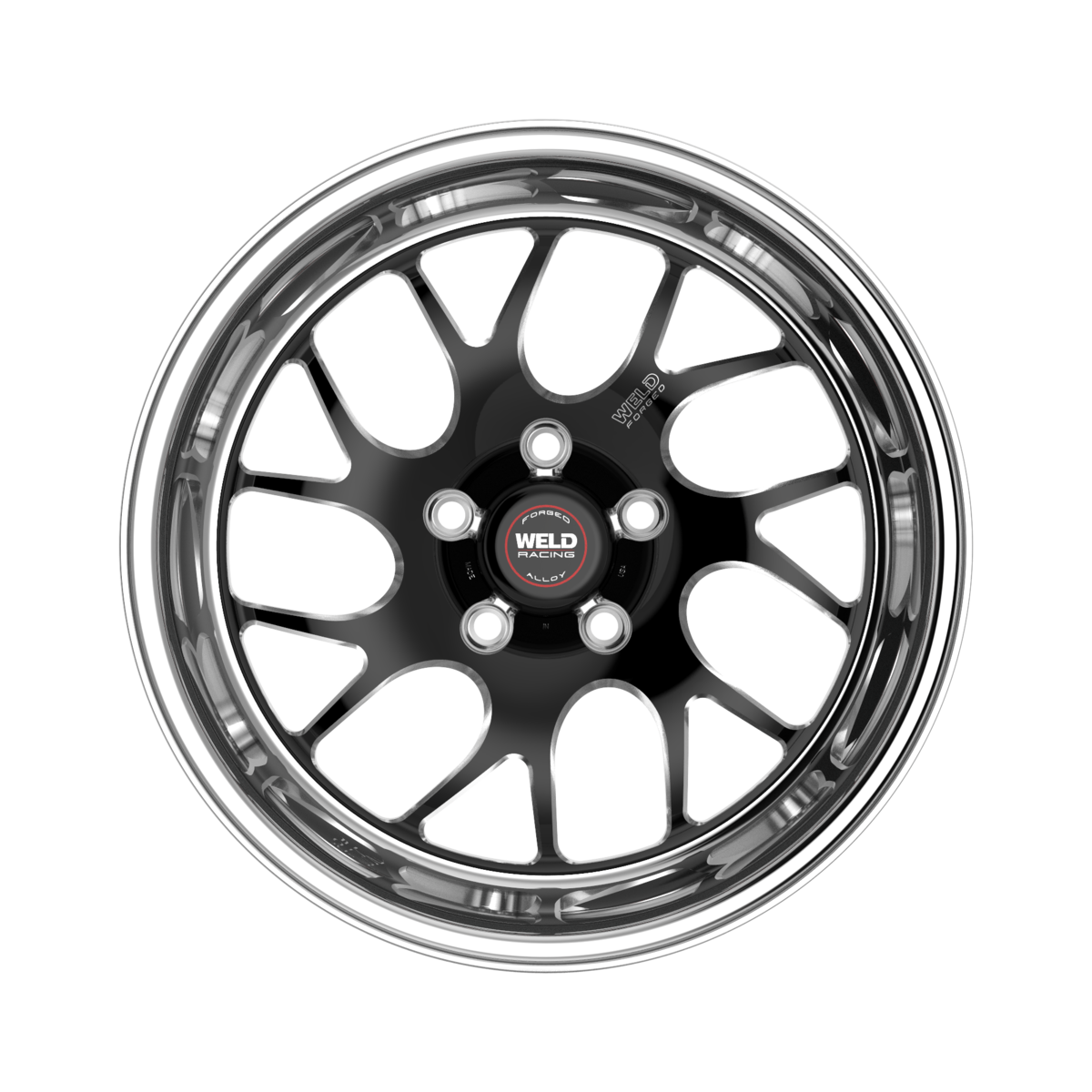 WELD Racing S78 17X10.5 +24 Black Center - Polished Shell (Left)