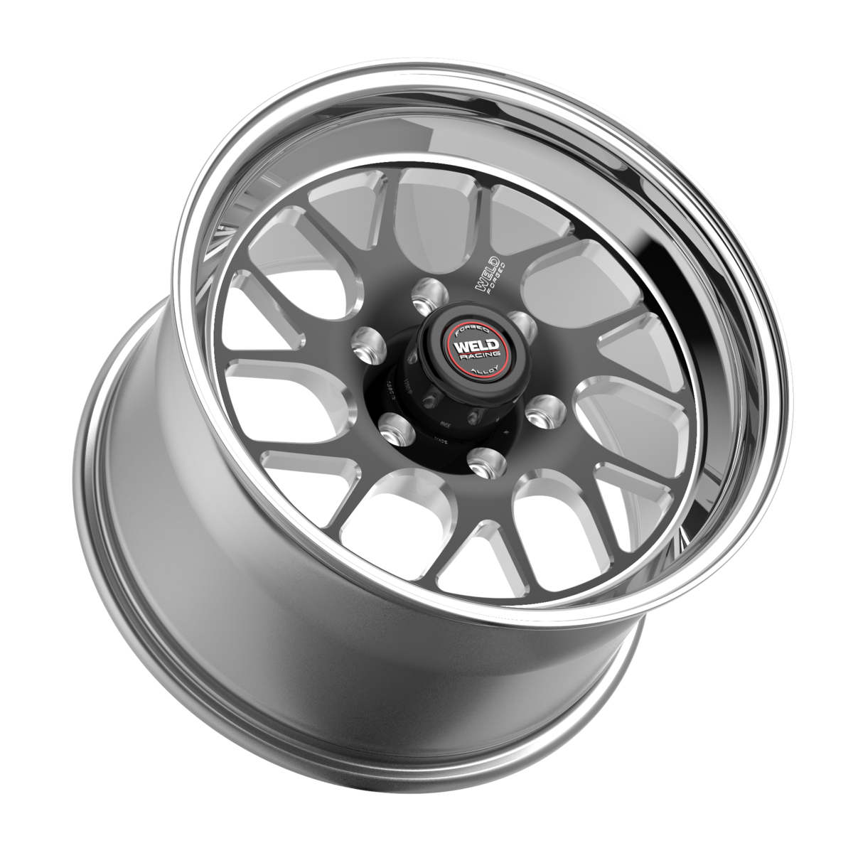 WELD Racing S78 Hd 20X10 +36 Black Center - Polished Shell (Right)