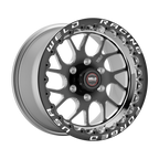 WELD Racing S78 Hd Beadlock 17X9.5 +24 Black Center - Polished Shell (Left)