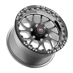 WELD Racing S78 Hd Beadlock 17X9.5 +24 Black Center - Polished Shell (Left)