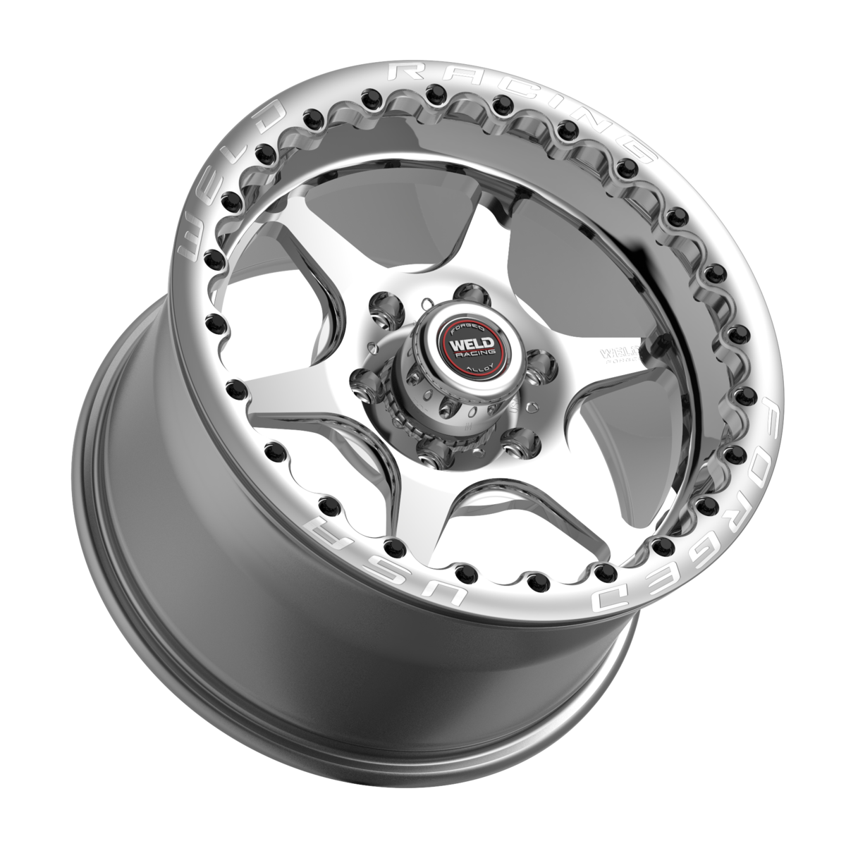 WELD Racing S79 Hd Beadlock 17X10 +18 Polished Center - Polished Shell