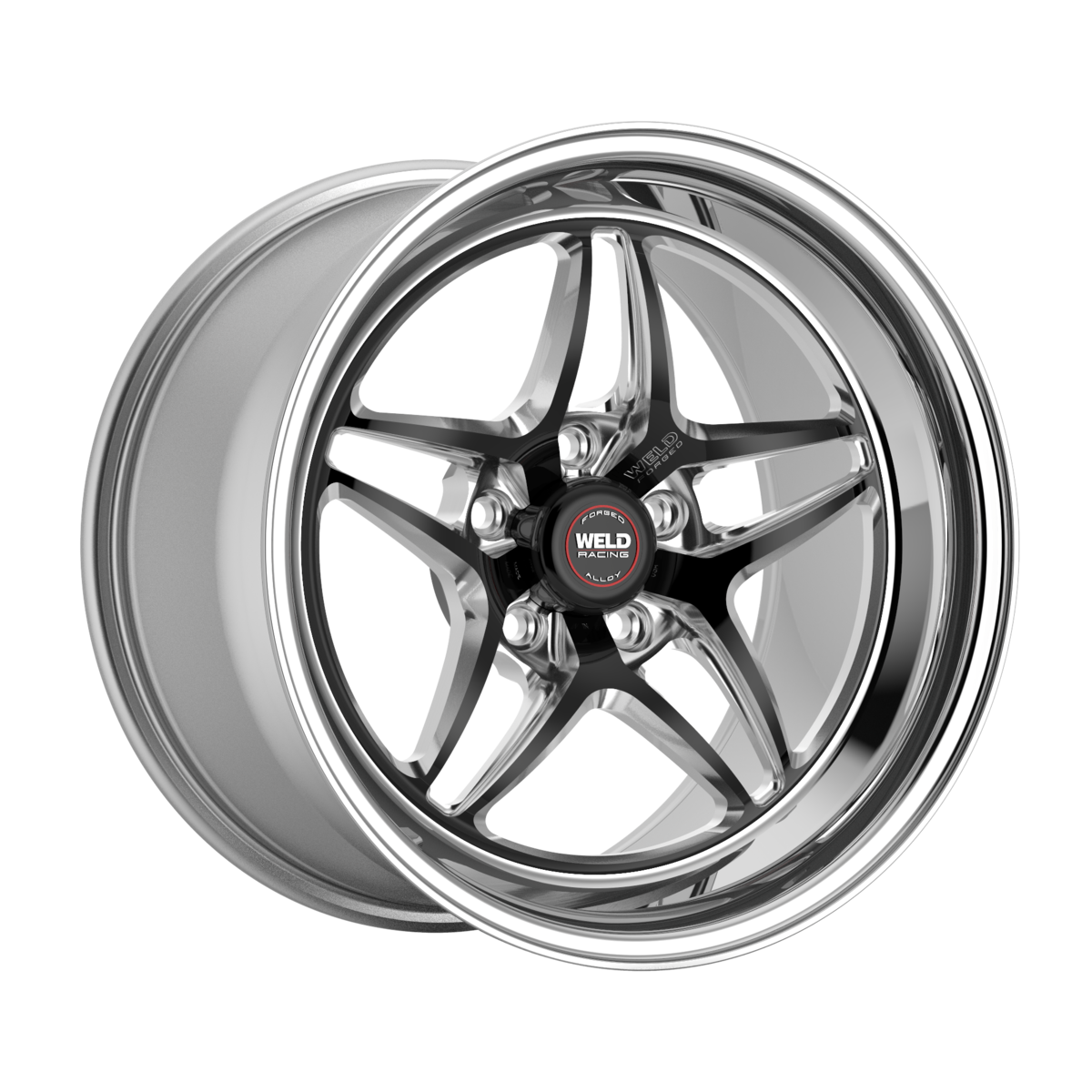 WELD Racing S81 17X4.5 -27 Black Center - Polished Shell