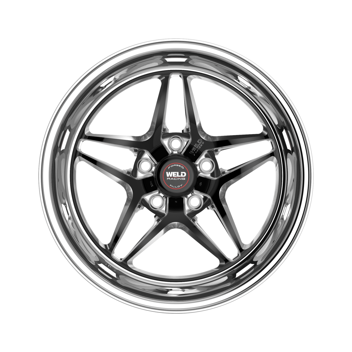 WELD Racing S81 15X6 +0 Black Center - Polished Shell