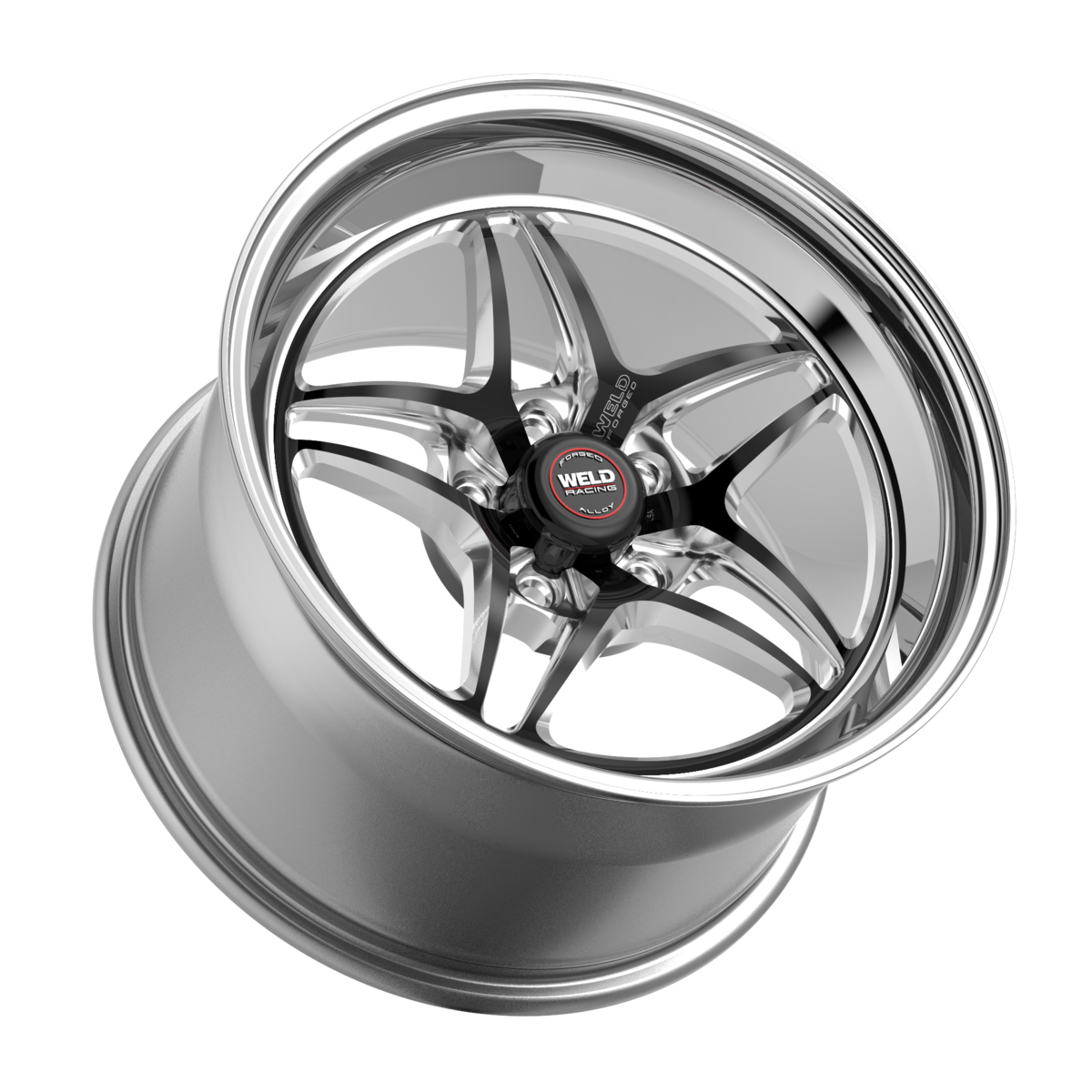 WELD Racing S81 17X9 +30 Black Center - Polished Shell