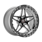 WELD Racing S81 Beadlock 17X11 +5 Black Center - Polished Shell