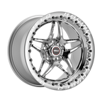 WELD Racing S81 Beadlock 17X10 -8 Polished Center - Polished Shell