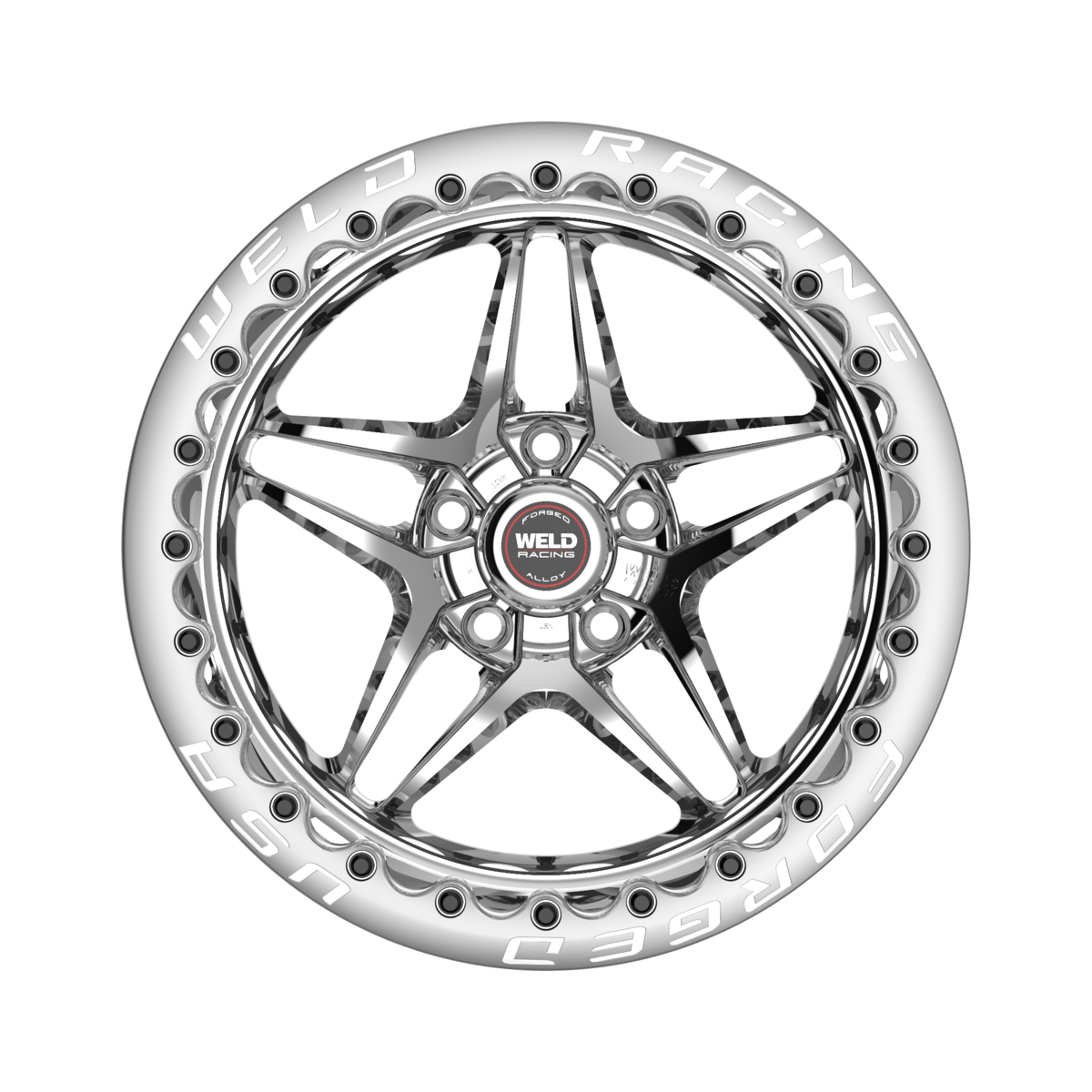 WELD Racing S81 Beadlock 17X10 +30 Polished Center - Polished Shell