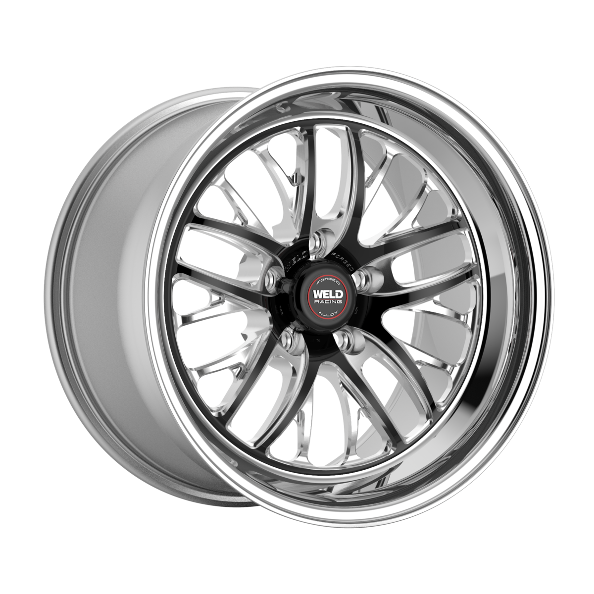 WELD Racing S82 17X10 +43 Black Center - Polished Shell