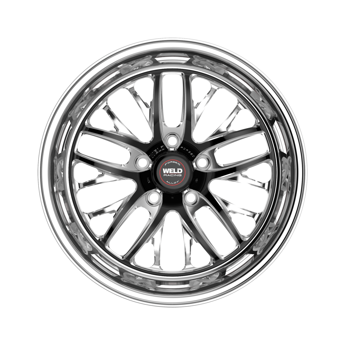 WELD Racing S82 20X10 +23 Black Center - Polished Shell