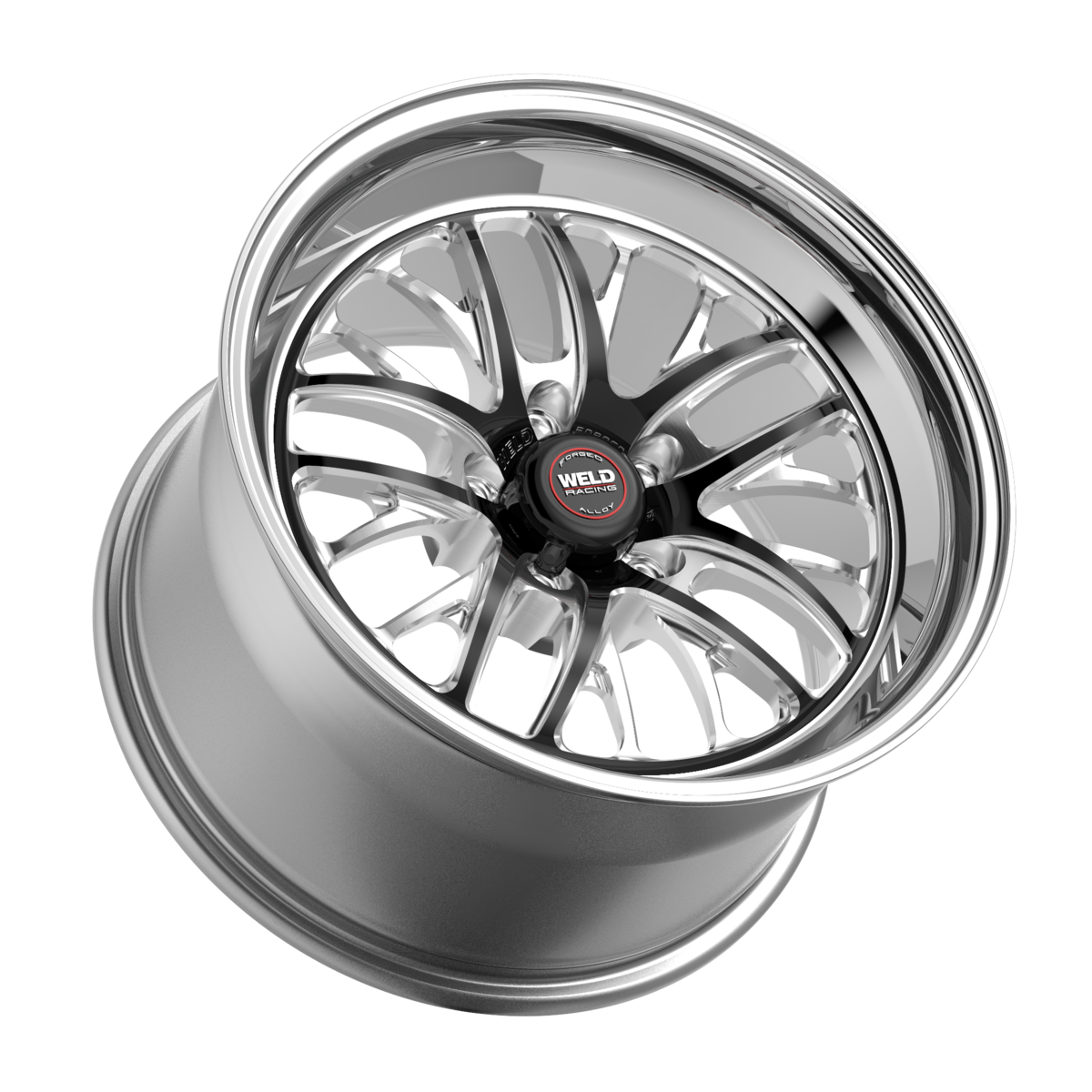 WELD Racing S82 20X9 +33 Black Center - Polished Shell