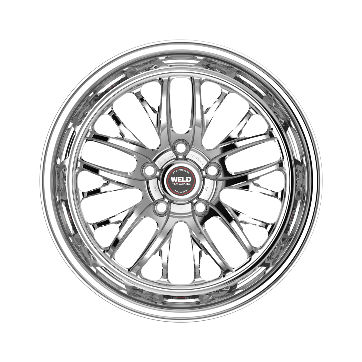 WELD Racing S82 17X11 -5 Polished Center - Polished Shell