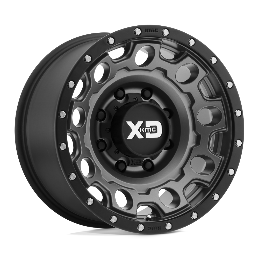 Xd Xd129 Holeshot 18X9 +18 Matte Gray W/ Black Ring
