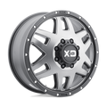 Xd Xd130 Machete Dually 17X6.5 -140 Matte Gray W/ Black Ring