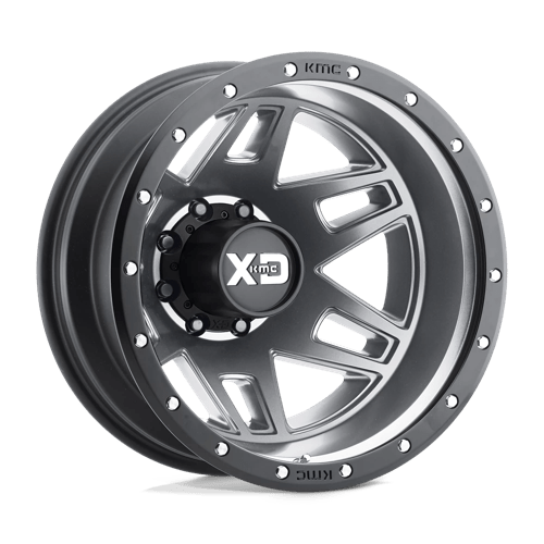 Xd Xd130 Machete Dually 20X7.5 -152 Matte Gray W/ Black Ring