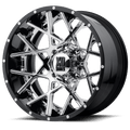 Xd Xd203 Chopstix 22X10 -18 Chrome Center W/ G-Blk Mill Lp