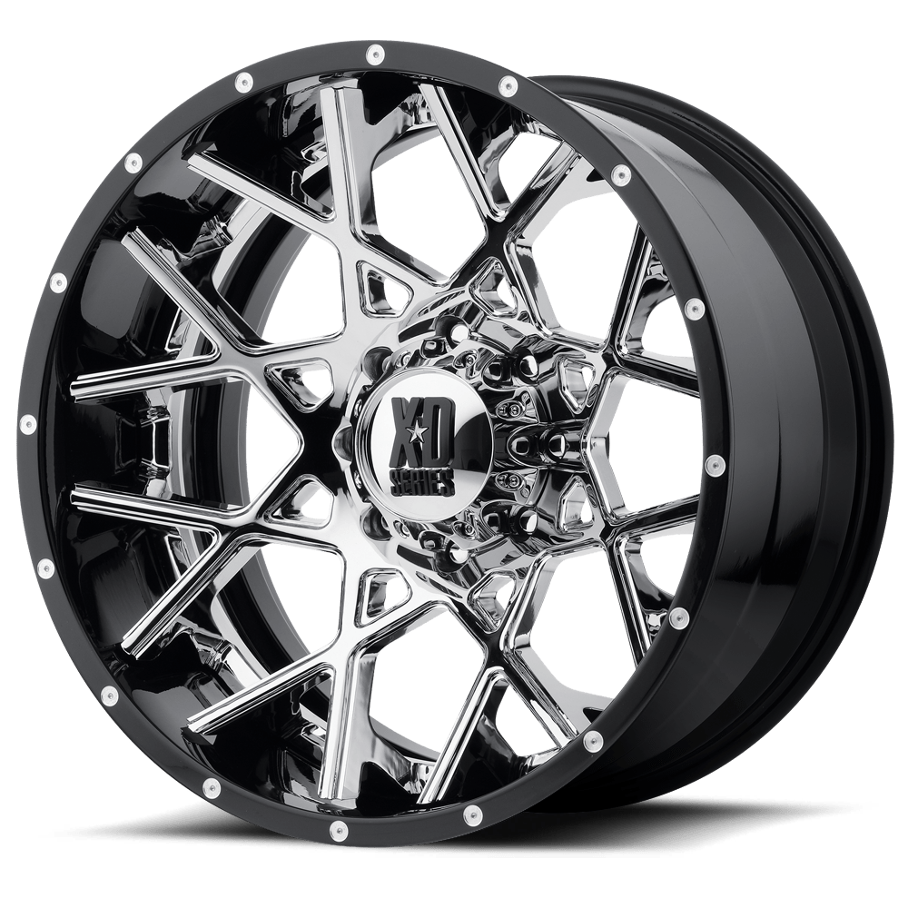 Xd Xd203 Chopstix 22X10 -18 Chrome Center W/ G-Blk Mill Lp