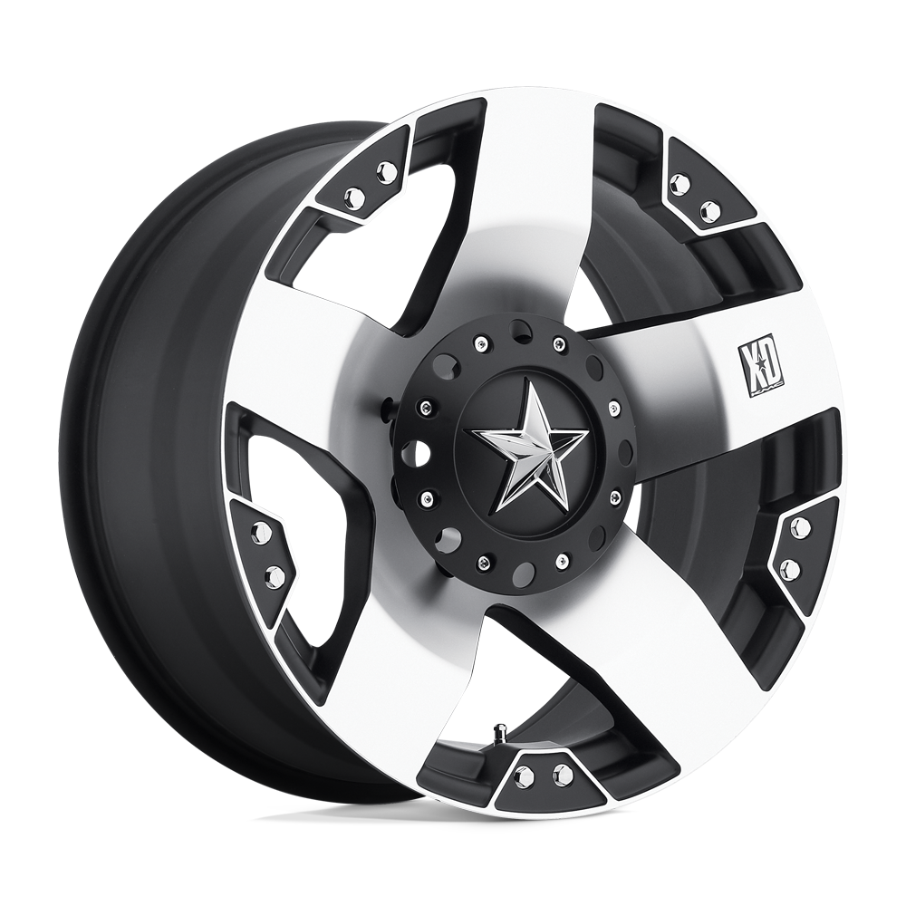 Xd Xd775 Rockstar 22X9.5 +38 Machined Face W/ Blk Windows