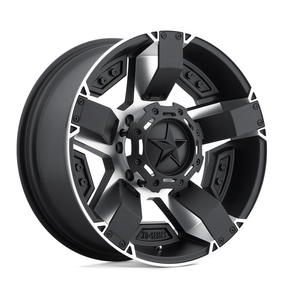 Xd Xd811 Rockstar Ii 22X9.5 +35 Matte Black Mach W/ Accents