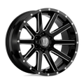 Xd Xd818 Heist 20X10 -24 Gloss Black Milled