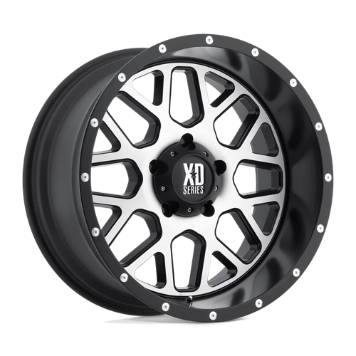 XD XD820 GRENADE 20X9 +0 SATIN BLACK W/ MACHINED FACE