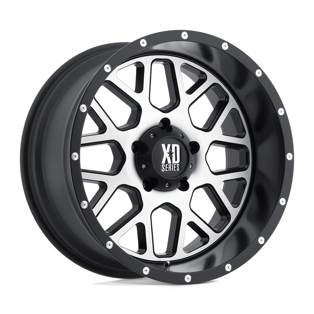 Xd Xd820 Grenade 20X12 -44 Satin Black W/ Machined Face