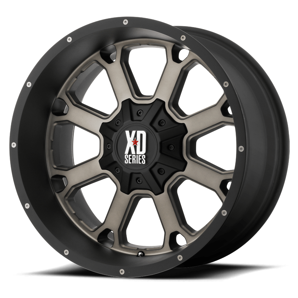Xd Xd825 Buck 25 20X12 -44 Matte Black W/ Dark Tint