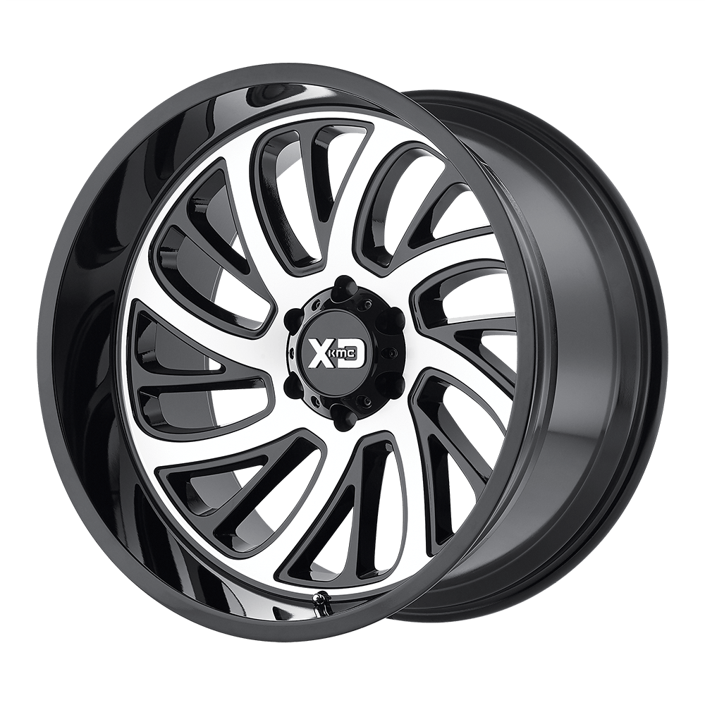 Xd Xd826 Surge 20X10 -24 Gloss Black W/ Machined Face