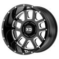 Xd Xd828 Delta 20X9 -12 Gloss Black Milled