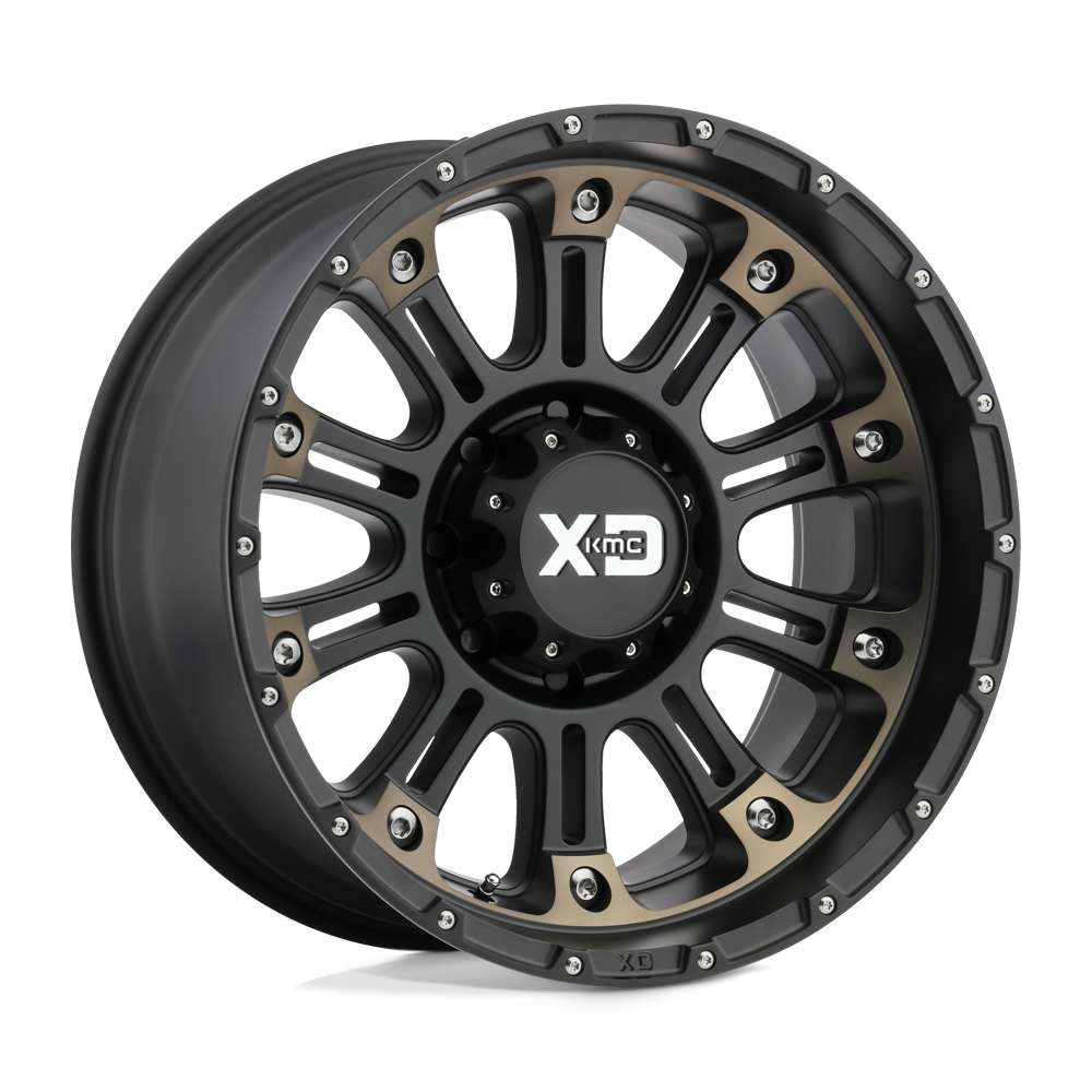 Xd Xd829 Hoss Ii 17X9 +18 Satin Black Mach W/ Dark Tint