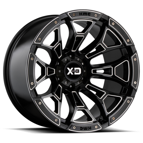Xd Xd841 Boneyard 20X12 -44 Gloss Black Milled