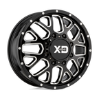 Xd Xd843 Grenade Dually 17X6.5 -155 Gloss Black Milled