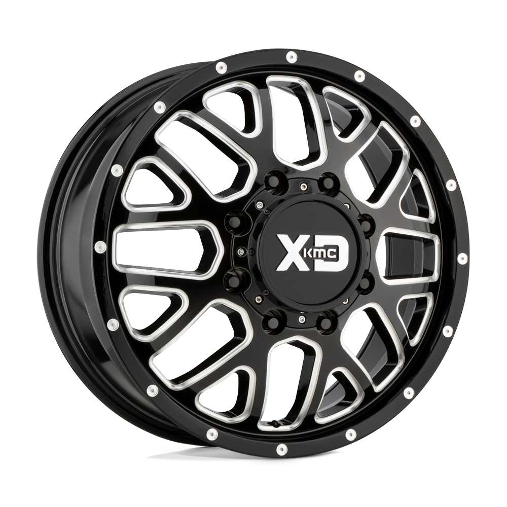 Xd Xd843 Grenade Dually 17X6.5 -155 Gloss Black Milled