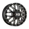 Xd Xd843 Grenade Dually 20X8.25 +127 Gloss Black Milled