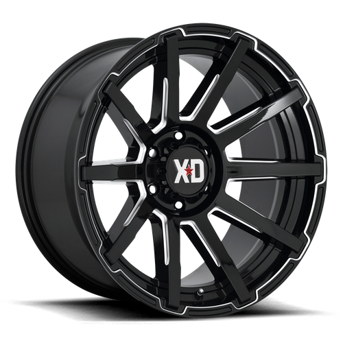Xd Xd847 Outbreak 16X8 +10 Gloss Black Milled