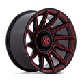 Xd Xd867 Specter 20X10 -18 Gloss Black W/ Red Tint
