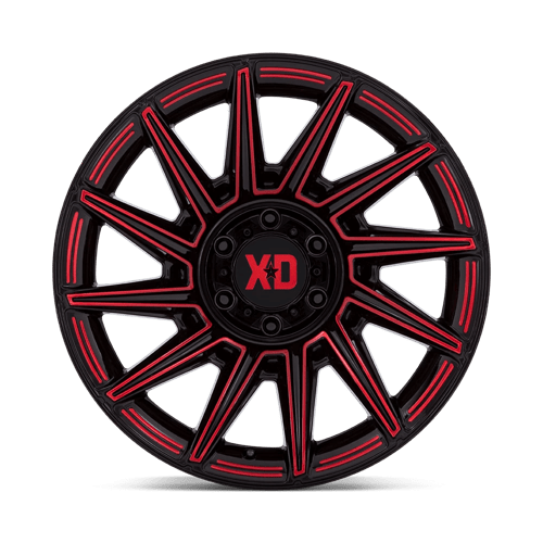 Xd Xd867 Specter 20X10 -18 Gloss Black W/ Red Tint