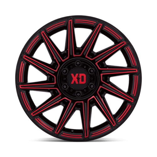Xd Xd867 Specter 20X10 -18 Gloss Black W/ Red Tint