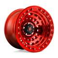 Fuel 1Pc D100 Zephyr Beadlock 17X9 -38 Candy Red