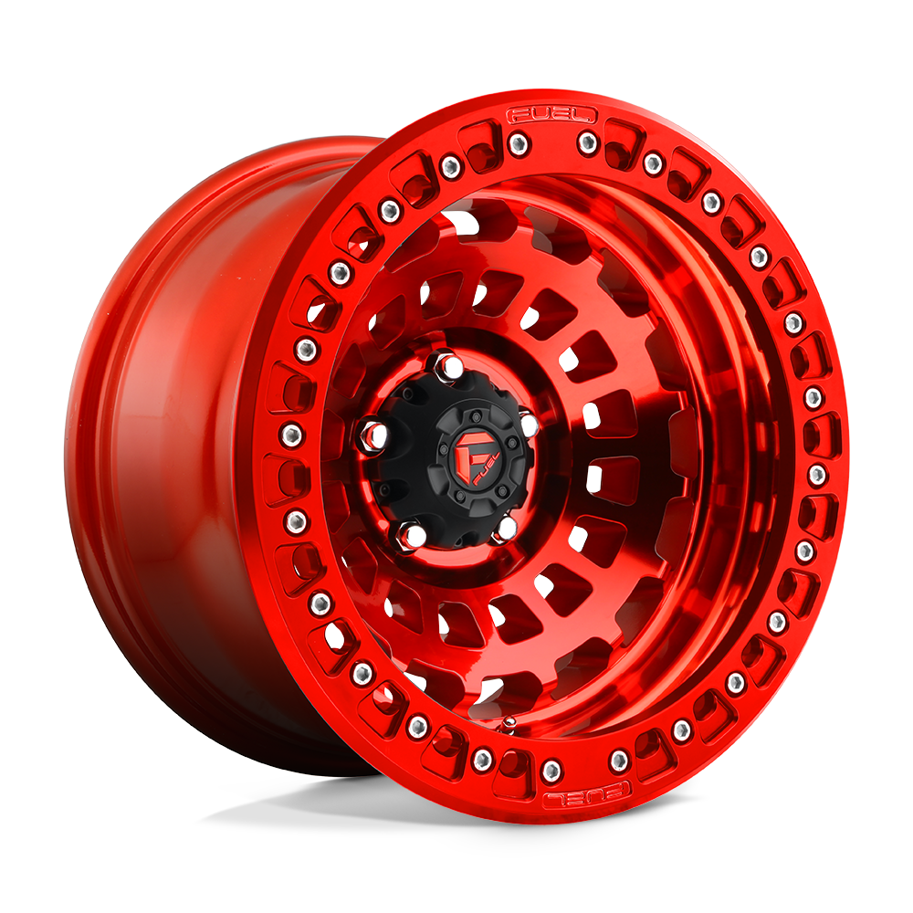 Fuel 1Pc D100 Zephyr Beadlock 17X9 -38 Candy Red