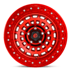 Fuel 1Pc D100 Zephyr Beadlock 17X9 -15 Candy Red